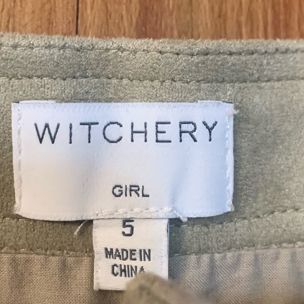Witchery Girls Faux Suede Mini Skirt - Picture 3 of 8